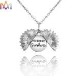 Engraved 304 Stainless Steel Copper You Are My Sunshine Necklace