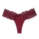 Stretch Lace Hipster Panties Underwear Thong Pink Girl'S Low Rise Ladies Fashion
