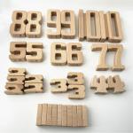 Number Building Blocks Wooden Math Digital Toys Baby Balance Block Jenga Toy