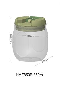 Quality 850ml ODM PP Food Grade Plastic Bottle Easy Lock 1200ml wholesale