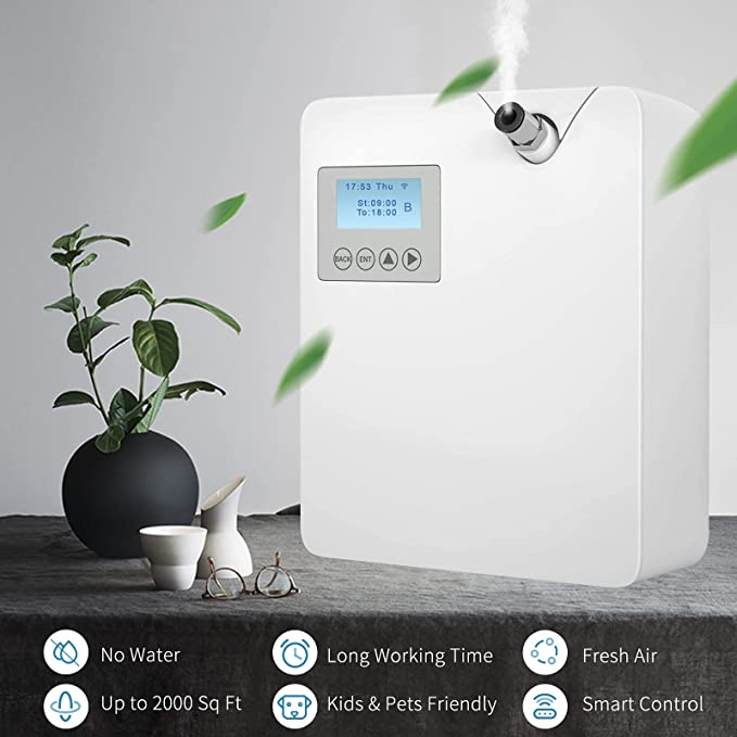 Smart WIFI Hotel Lobby Scent Fragrance Diffusers Machine HVAC Aroma Oil Electric Scent Diffuser Machine For Scent Marketing