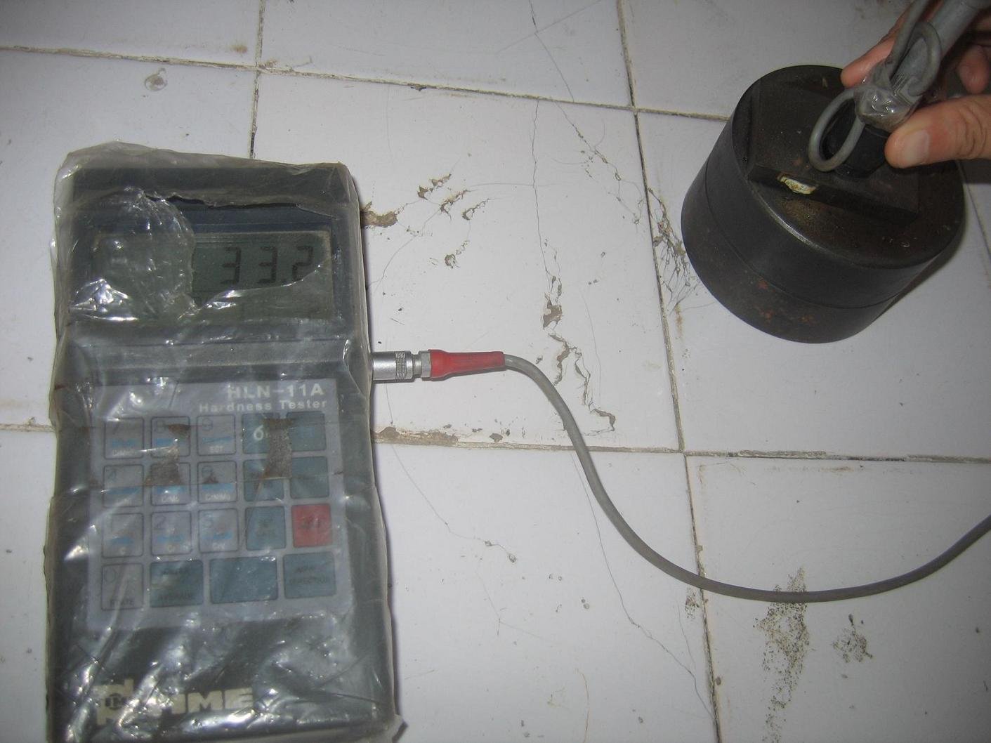 Check Hardness Tester before testing