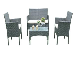 Quality Garden Wicker Table And Chairs Plastic Wicker Sofa Set Rattan Patio Leisure Furniture wholesale