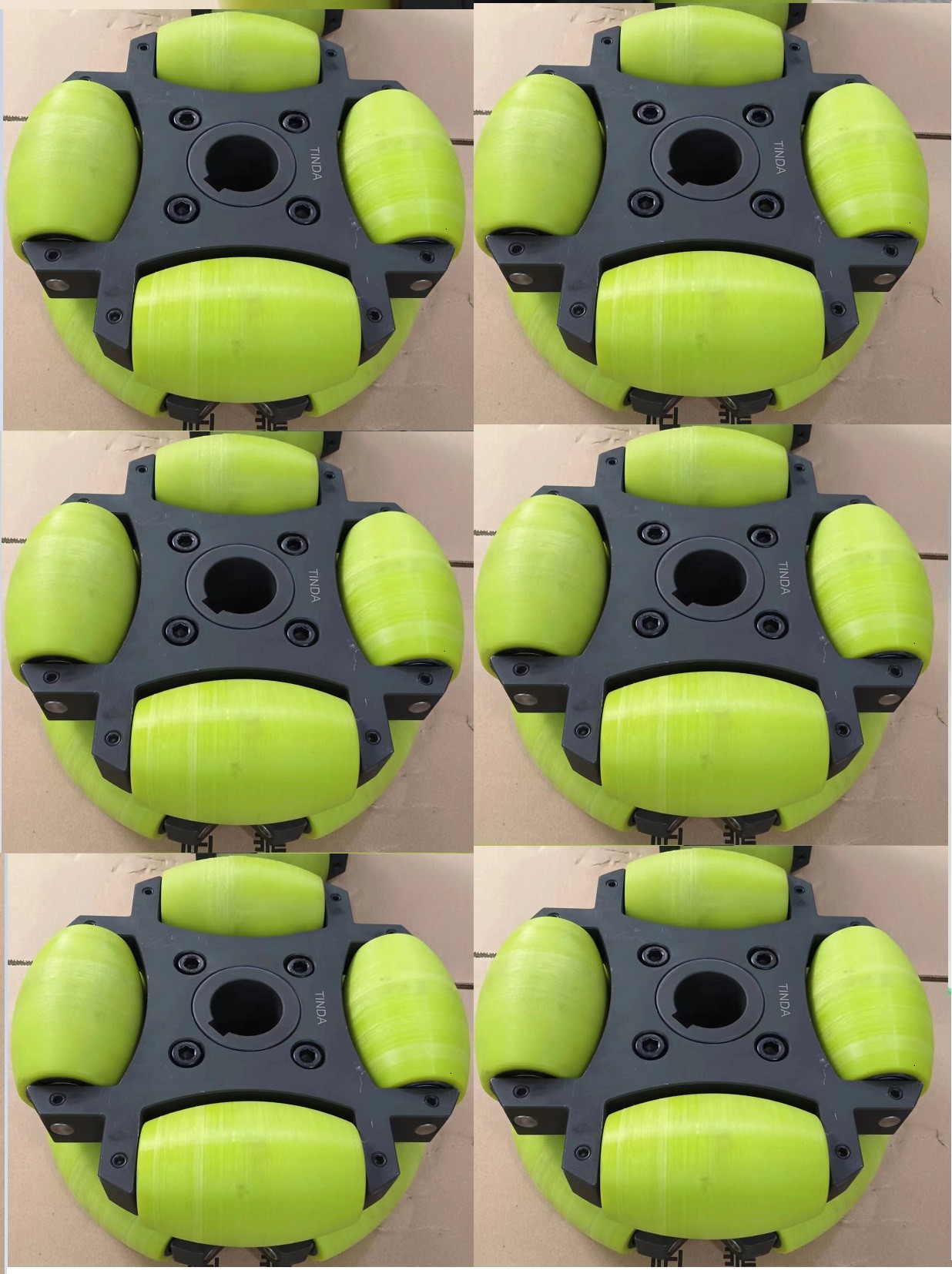 Anti Corrosion AGV Wheel Omni Directional Casters Customized Diameter
