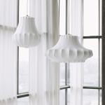 Nordic Silk Pendant Lights Simple Bedroom Normann Copenhagen Phantom Lamp(WH-MI