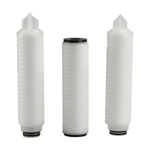 Quality High Flow Rate Pleated Filter Cartridge for Flowing Hot Water Sterilization 85C/30min wholesale