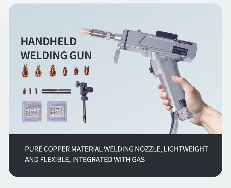Streamlined Metal Welding Handheld 1000W-2000W Water-Cooled Fiber Laser Welding Machine for Stainless Steel Aluminum