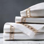 Cheapest Bed Sheet 100% Polyester Microfiber Lace Hem Luxury Wedding Sheet Set 3
