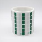 12*23.5-9.5mm 1.5mil Cable lable Green Matte Translucent Water Resistant Vinyl