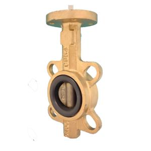 Quality marine copper wafer type butterfly valve wholesale