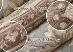 Rustic Embossed Washable Vinyl Wallpaper , Symmetrical Floral Pattern Wallpaper