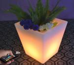 Heat Resistance Custom Rotational Molding LED Flower Pot PE Planters
