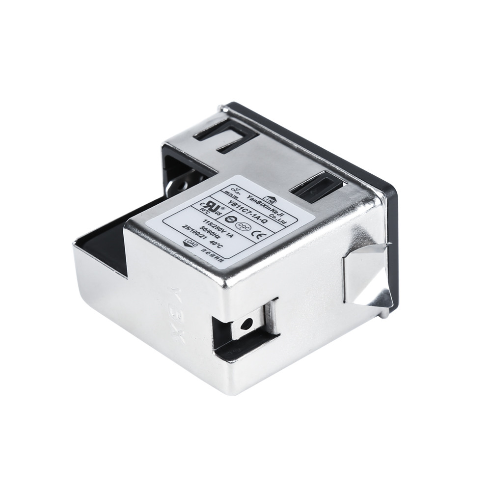 Yanbixin 1A 220V C7 IEC Inlet Filter Power Model Entry Filter For Switching Power Supply