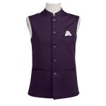 Custom Business Casual Suit Jacket Cotton Silk Solid Waistcoat
