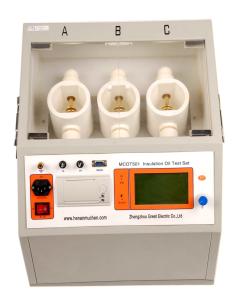 Quality 100KV Oil Dielectric Strength Tester , 80%RH Dielectric Strength Test Equipment wholesale