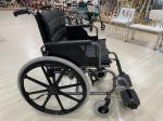 Detachable Armrest Folding Steel Wheelchair Soft Touch Fitup Rubber Foam Castor