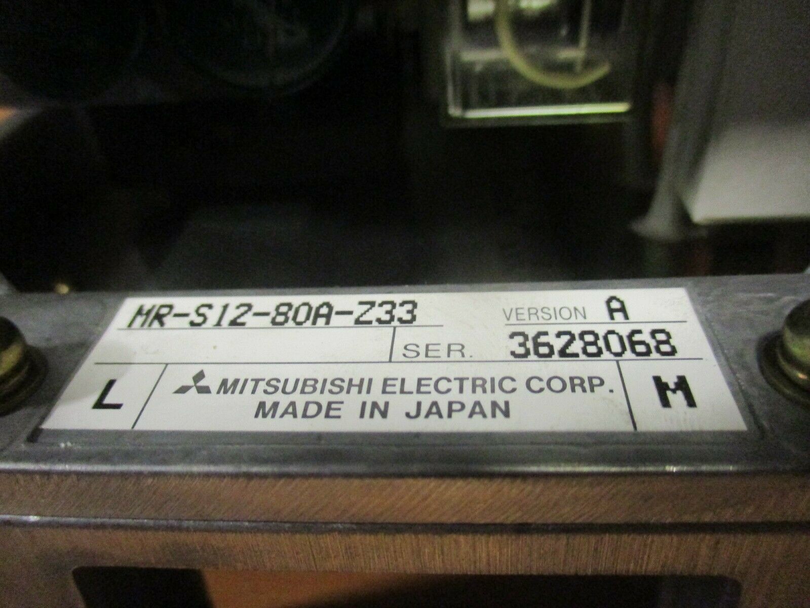MITSUBISHI MR-S12-80A-Z33 SERVO DRIVE SERVO AMP AC SERVO DRIVE 2 AXIS OPTION CARD - RF-322