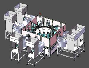 Quality Stainless Steel And Aluminium Alloy Heli Cap Assembly Machine For Milk Cap And Screw Products 98% Qualified Rate wholesale