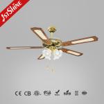 Traditional Classic Ceiling Fans Chandelier 52 Inch For Restaurant