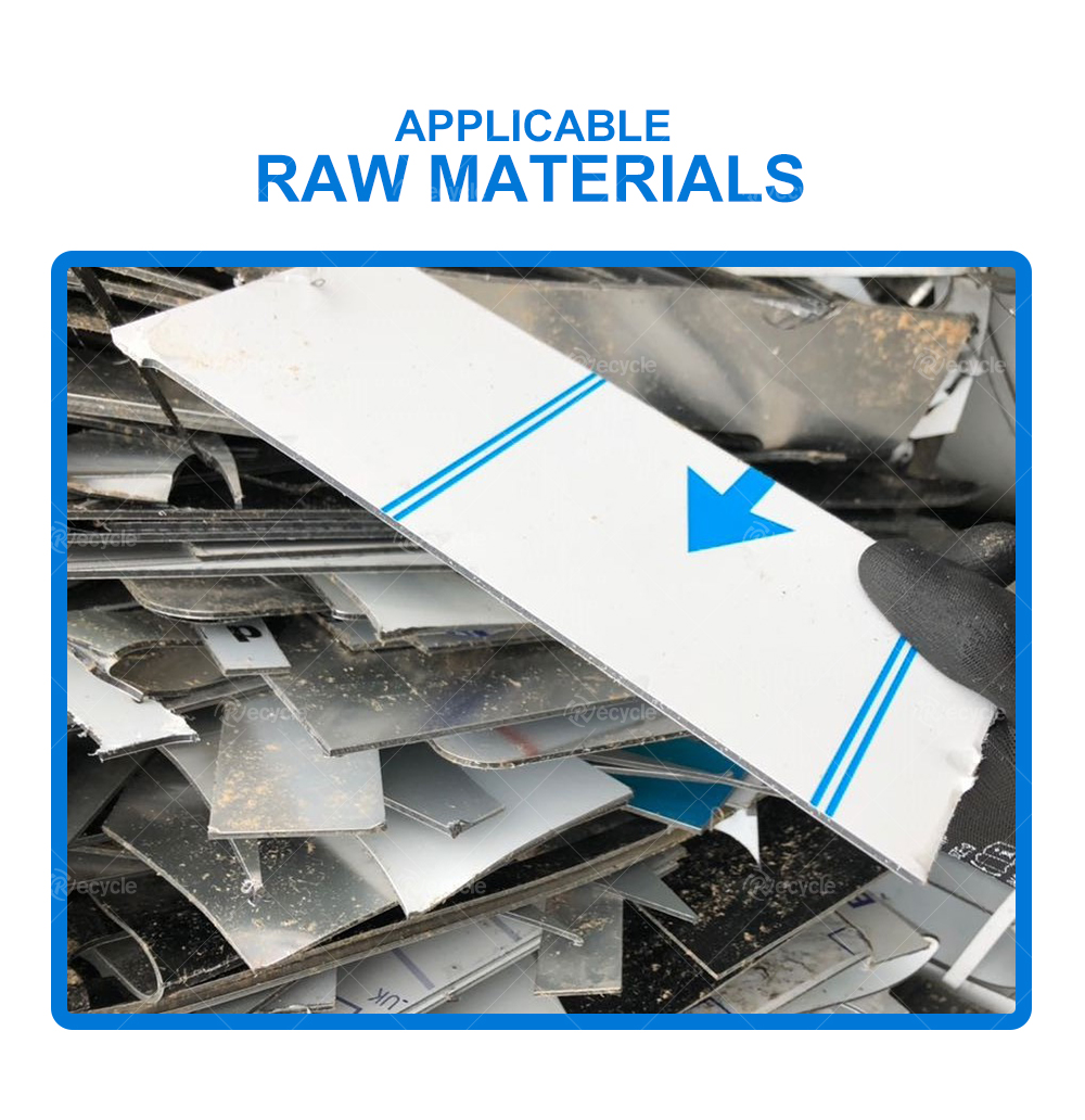 400-1000kg/h Aluminum Plastic Separating Machine / ACP Separating Machine