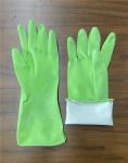 Spray Flocklined M 45g Rubber Kitchen Dish Wash Gloves Green