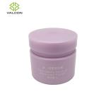 Purple 5 ML Cosmetic Cream Jar Screw Cap White Silk Screen Printing