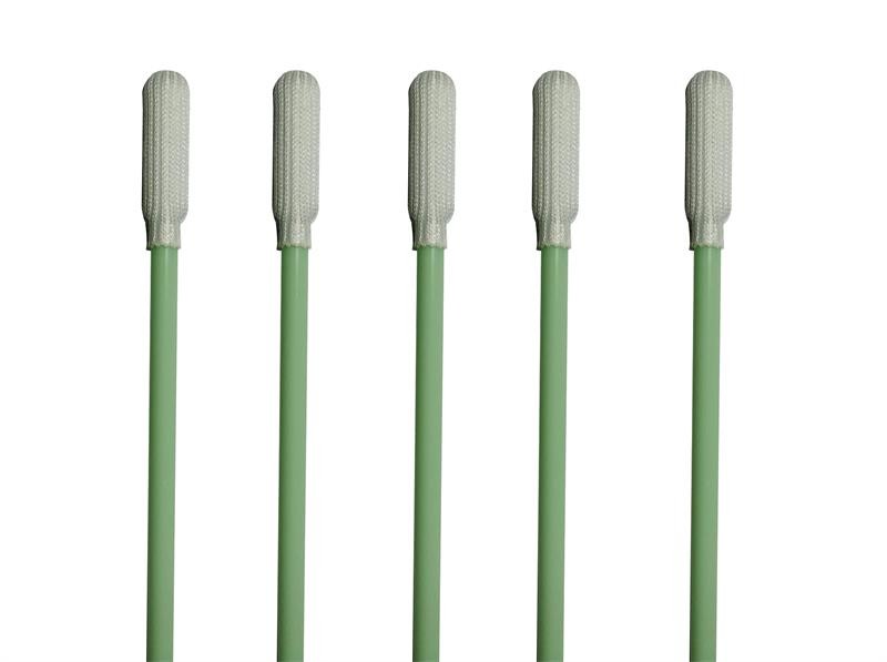 Microelectronics Lint Free Foam Swabs Polyester Sealed Tip Knitted Head Material