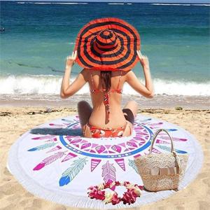 Quality Camping Rug, Beach Blanket Silky Soft 85&quot;x72&quot; Boho Sand Proof Beach Blanket Sand Proof Mat with Corner Pockets wholesale