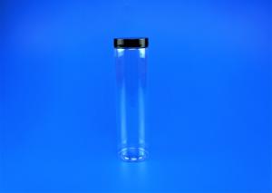 Quality Food Storage PET Plastic Jars With Colorful Cover Round Shape 55 * 199MM Outside wholesale