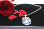 8x10mm 9x11mm Pear Shaped Blue Sapphire Pendant Necklace