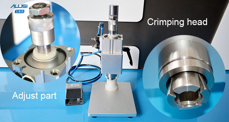 SUS304 Bottle Capping Machine , 20mm 22mm Vial Crimping Machine
