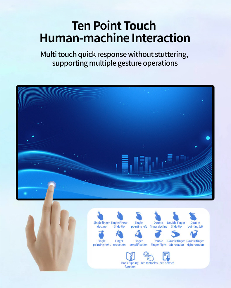 Flexible Hanging Wall Mounted Digital Signage LCD Display For Extreme Temperatures