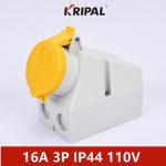 IP44 16A 32A IEC Waterproof Industrial Power Socket Surface Mounted