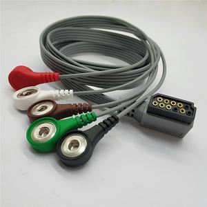 Quality 4 Leads Monitoring PH ECG Trunk Cable , AHA Holter Leads Heart Monitor wholesale