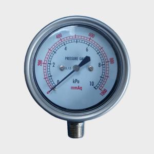 Quality Stainless Steel Material Low Pressure Water Gauge Radial Mount 1000 MmAq wholesale
