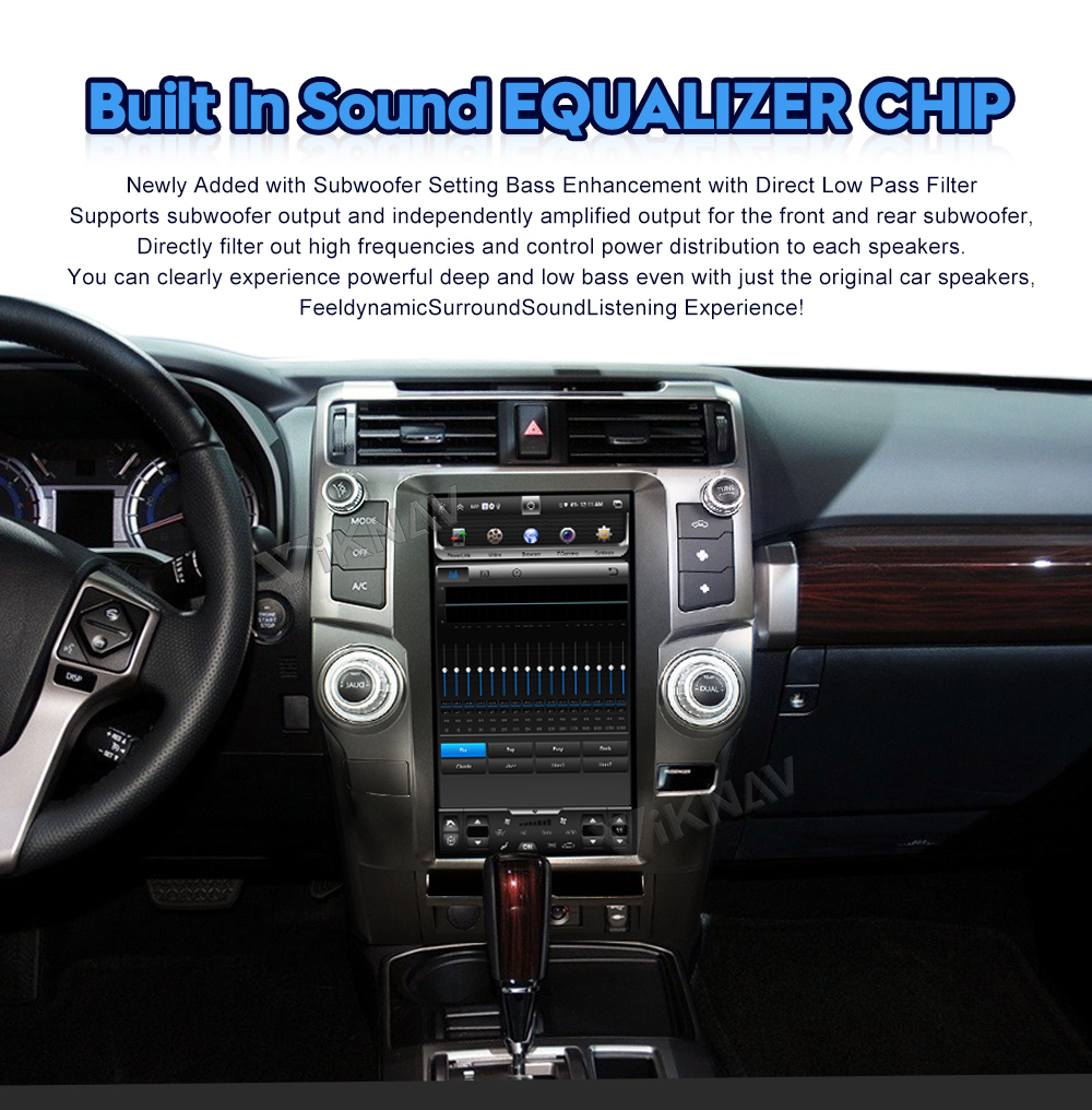 Viknav Car Radio For Toyota 4 Runner (2009-2019) 13.6 inch Multimedia Player GPS Navigation Auto Stereo