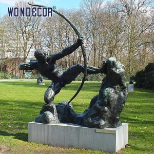 Quality Bronze Sculpture Of Greek Mythological Figure Hercules Archer In Park wholesale