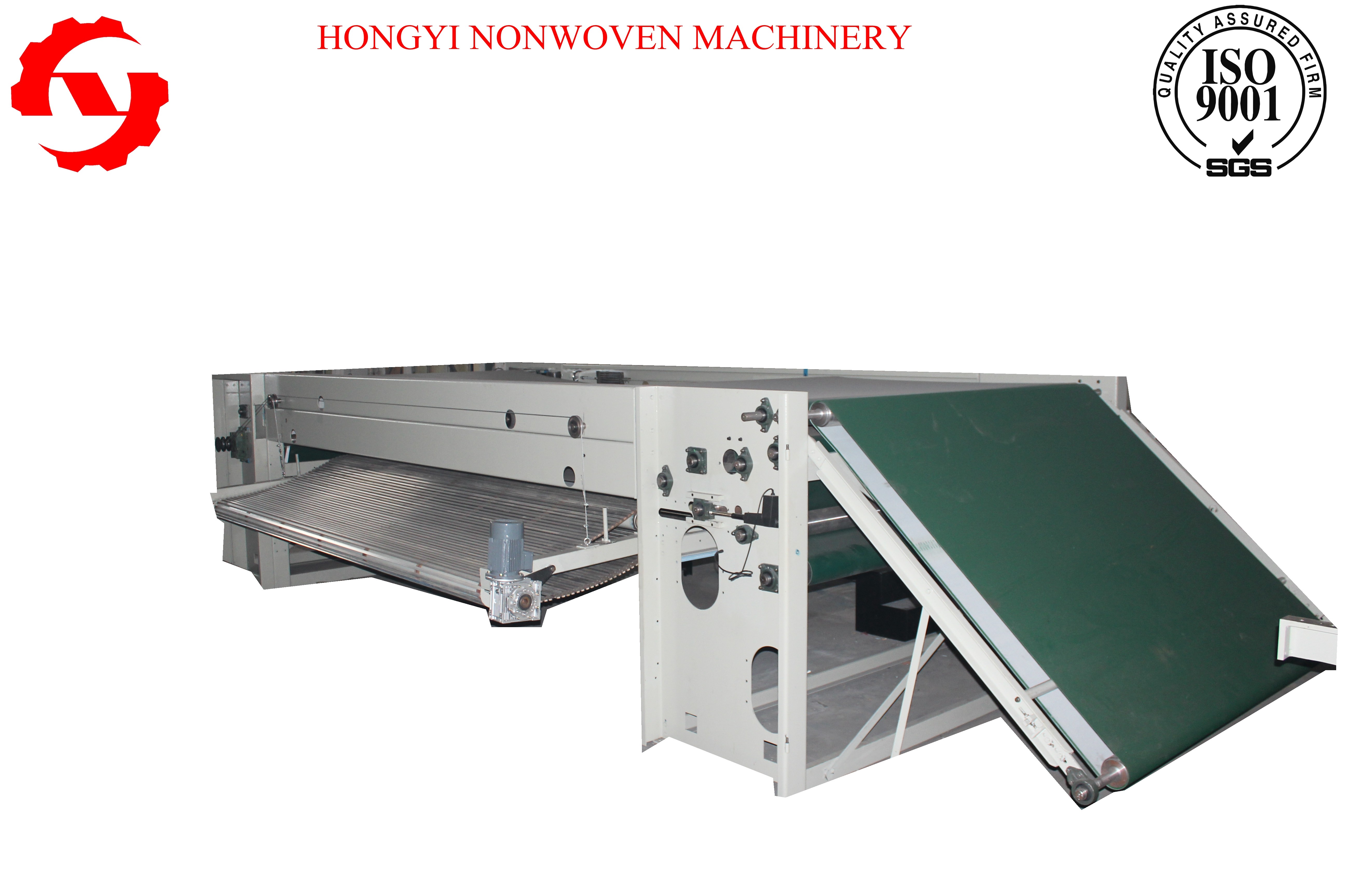 double layer with servo motor carbon-curtain cross lapper