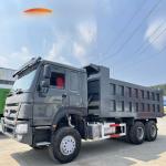 Used Howo 6x4 Earth Tipper Dump Trucks 10 Wheels 20 30 40 Ton 371HP LHD For