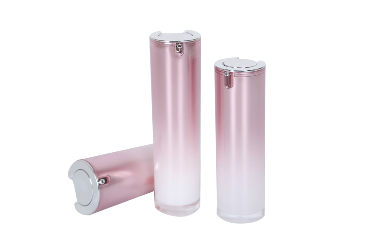 Straight Round Cosmetic Set 50g Moisturizing Face Cream Jar 15/30/50ml Whitening Lotion Bottles With Internal Press Pump