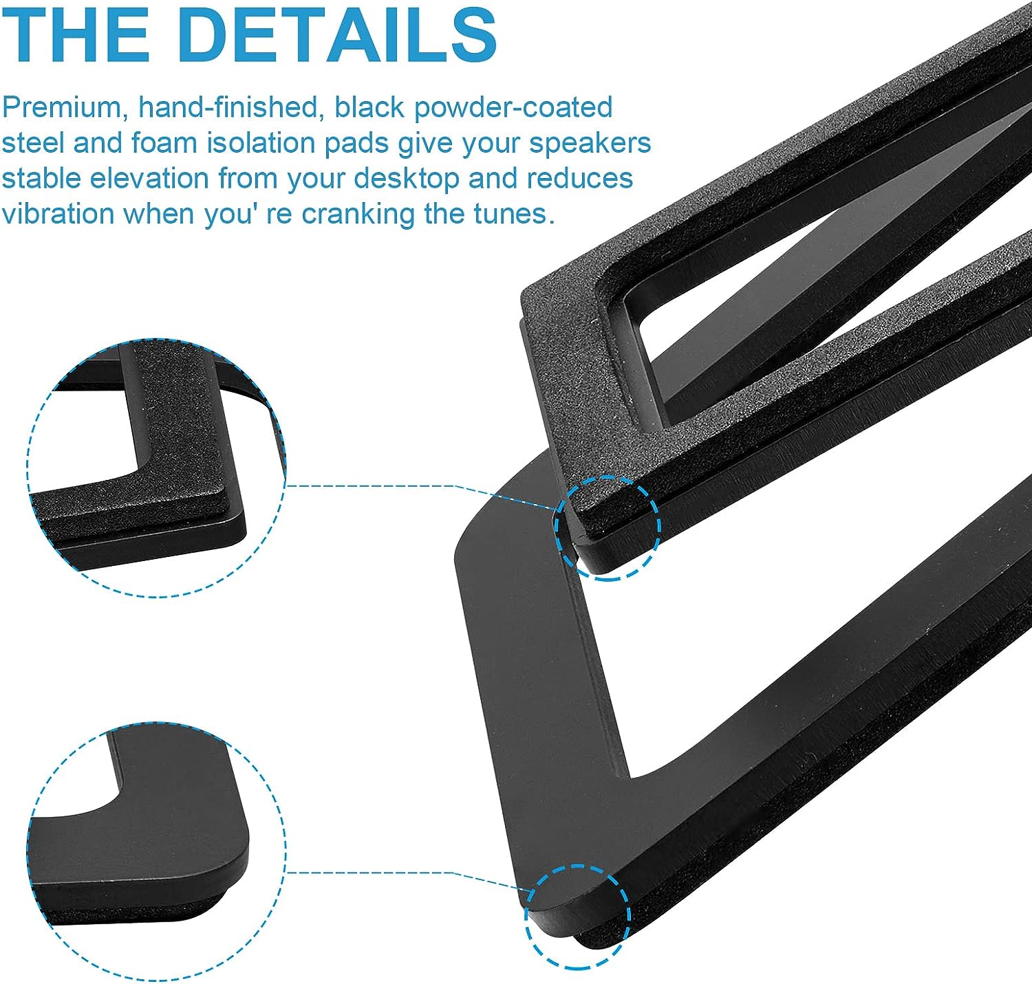 Improve Your Audio Experience with Polished Metal Speaker Stands Included Hardware