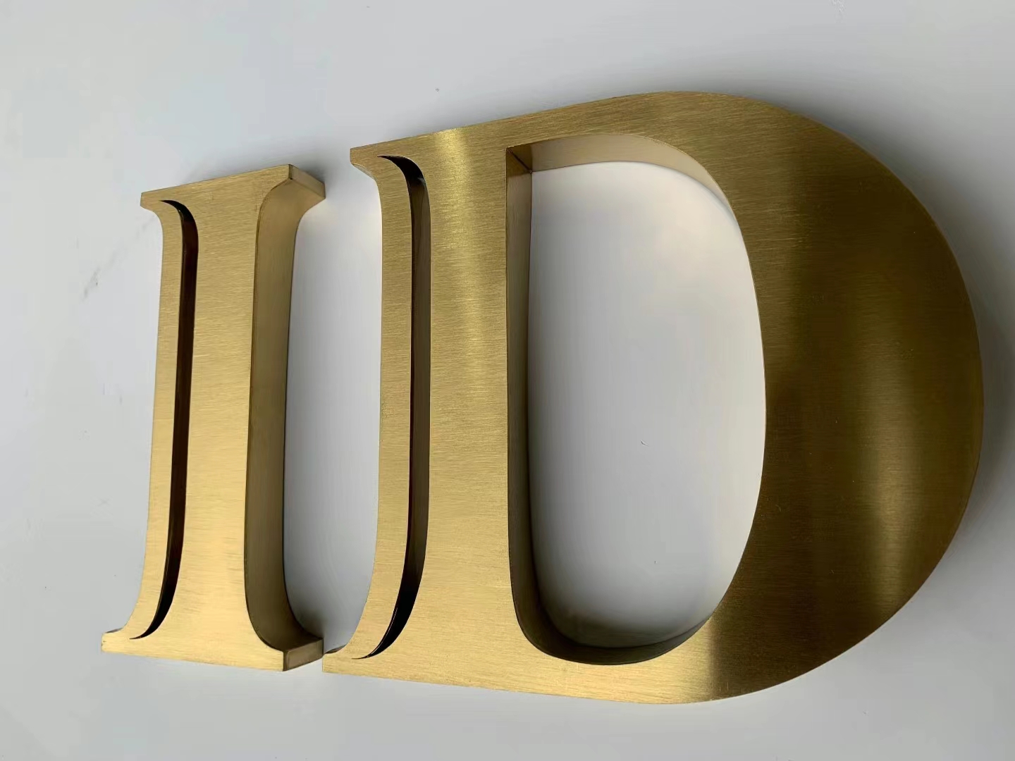 Vintage Large Non-Illuminated 3D Alphabet Metal Letter Signs with 30 C Working Lifetime