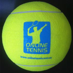Quality 9.5'' Inflatable jumbo toy Tennis Ball,yellow big ball wholesale