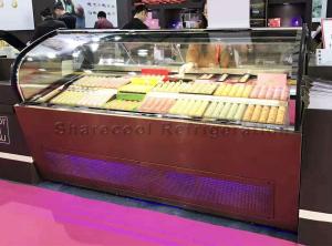 Quality Air Cooling 220V 50Hz Ice Cream Display Freezer Gelato Showcase Freezer wholesale