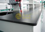 Black Resist heat laboratory countertops with molded marine edge