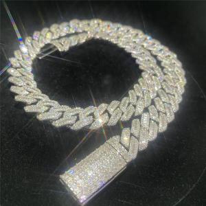 Quality Hip Hop Iced Out Moissanite Cuban Link wholesale