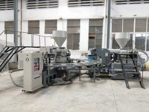 Quality Football Shoes Sole Injection Moulding Machine , Shoe Sole Making Machine 150-180 Pairs / Hour wholesale
