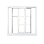 Home Security Pvc Profile Upvc Sliding Windows White Black