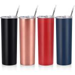20 Oz Skinny Sublimation Blanks Stainless Steel Skinny Tumbler With Lid And
