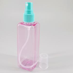 Quality Transparent 100ml PET Clear Purple Square Spray Bottle wholesale